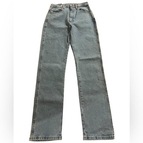 Wrangler Jeans Womens 5X34 Blue Cowboy Cut Natural Rise Slim Fit Tapered Leg NWT